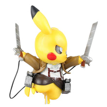 Load the image into the gallery viewer, buy Pikachu Cosplay Attack on Titan action figure
