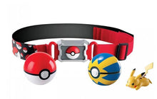 Carica l'immagine nel visualizzatore della galleria, acquista la cintura da allenatore di Pokemon giocattolo con pokeball e figura