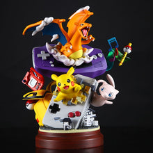 Load the picture into the gallery viewer, buy Pokemon Pikachu Charizard / Charizard Gameboy Statue (18.5cm)
