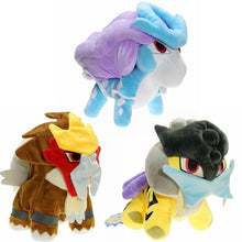 Load the picture into the gallery viewer, buy 20cm Suicune, Entei or Raikou soft toy Pokemon figures (approx 20cm)