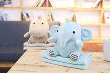 Load the picture into the gallery viewer, buy cute hippo or elephant cuddly toy baby with blanket