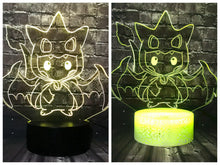 Load the picture into the gallery viewer, buy Pikachu Pokemon Cosplay 3D LED lamp with color changing