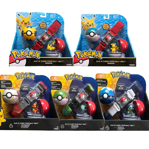 Pokemon Spielzeug Poke Trainer Gürtel mit Pokeball und Figur kaufen
