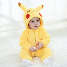 Cargue la imagen en el visor de la galería, compre pijamas de pijama para niños Pokemon Baby con el lindo look de Pikachu