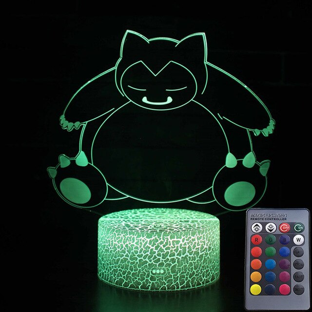 Snorlax Relaxo Nachtlicht Tischlampe 3D LED Lampe kaufen