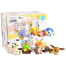 Carga la imagen en el visor de la galería, compra Mimikyu Eevee Ditto Slowbro Sentret Piplup Natu Set de 8 figuras de Pokémon