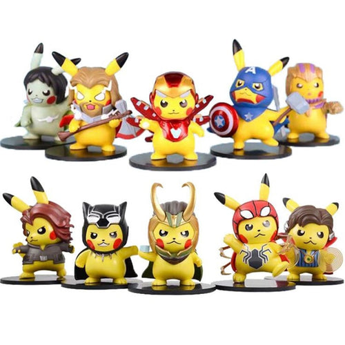 Pikachu Cosplay Avengers Figuren - Iron Man, Thor, Captain American etc. kaufen