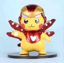 Cargue la imagen en el visor de la galería, compre Pikachu Cosplay Avengers Figures - Iron Man, Thor, Captain American, etc.