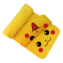 Cargue la imagen en el visor de la galería, compre la bufanda amarilla de Pikachu riendo