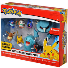 Carica l'immagine nel visualizzatore della galleria, acquista Pokemon Battle Set con le figure di Pikachu, Robball, Bauz, Cosmog, Metang, Eevee, Flamiau e Woingenau