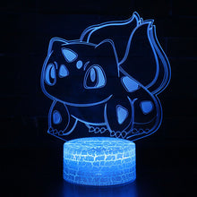 Load the picture into the gallery viewer, buy Pocket Monster Bisaknosp 3D bedside lamp with 16 changing colors