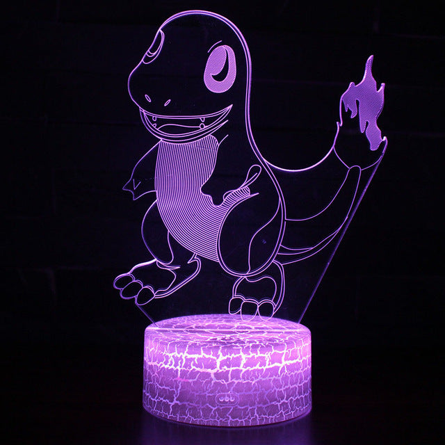 Pocket Monster Charmander Glumanda 3D Nachtlicht kaufen