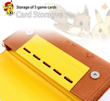 Cargue la imagen en el visor de la galería, compre Funda protectora de cuero Pokemon Pikachu Design para Switch Consolas