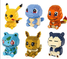 Load the picture into the gallery viewer, buy Pikachu, Charmander, Schiggy, Relaxo or Eevee building blocks set Pokemon