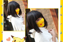 Cargue la imagen en el visor de la galería, compre la mascarilla de Pokemon Pikachu / algodón de cosplay