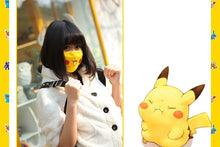 Cargue la imagen en el visor de la galería, compre la mascarilla de Pokemon Pikachu / algodón de cosplay