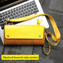 Load the picture into the gallery viewer, buy leather protective case Pokemon Pikachu design for switch consoles