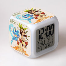 Cargue la imagen en el visor de la galería, compre Pokemon Digital Alarm / Clock - 7 colores (19 diseños diferentes)