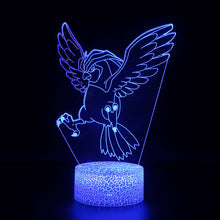 Load the image into the gallery viewer, buy Pidgeot Tauboss Pokemon lamp, night light, bedside lamp