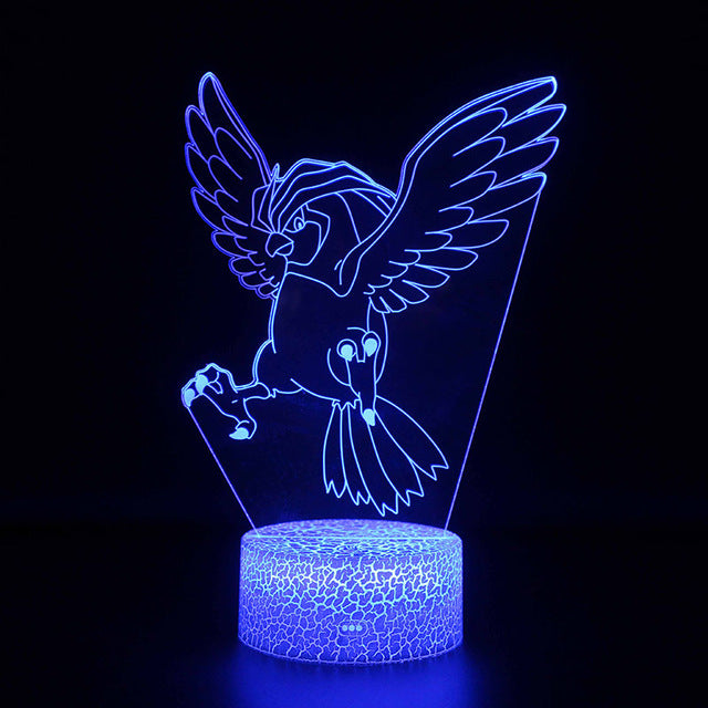 Pidgeot Tauboss Pokemon Lampe, Nachtlicht, Nachttischlampe kaufen