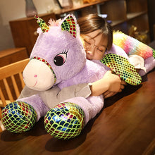Carica l'immagine nel visualizzatore della galleria, acquista XXL unicorno arcobaleno peluche unicorni peluche 90 cm