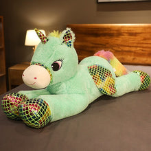 Carica l'immagine nel visualizzatore della galleria, acquista XXL unicorno arcobaleno peluche unicorni peluche 90 cm