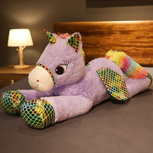 Carica l'immagine nel visualizzatore della galleria, acquista XXL unicorno arcobaleno peluche unicorni peluche 90 cm