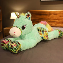 Carica l'immagine nel visualizzatore della galleria, acquista XXL unicorno arcobaleno peluche unicorni peluche 90 cm