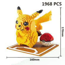 Cargue la imagen en el visor de la galería, compre el modelo de bloque de construcción Detective Pikachu (15 cm x 15 cm x 15 cm)