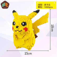 Chargez l'image dans la visionneuse de galerie, achetez le modèle de bloc de construction Détective Pikachu (15 cm x 15 cm x 15 cm)