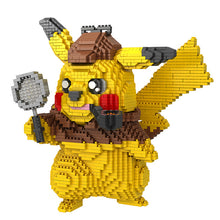 Load the picture into the gallery viewer, buy Detective Pikachu building block model (15cm x 15cm x 15cm)