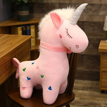 Cargue la imagen en el visor de la galería, compre adorables peluches de unicornio con corazones (30 cm - 60 cm)