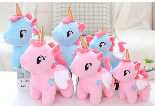 Zuckersüße Einhorn Kuscheltiere mit Herzchen Deko (25cm oder 30cm) kaufen