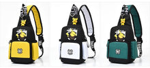 Cargue la imagen en el visor de la galería, compre el bolso de hombro de Pokemon, bandolera unisex, diferentes colores