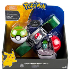 Lade das Bild in den Galerie-Viewer, Pokemon Trainer Set mit Gürtel, Pokeball, Tasche und Figur kaufen
