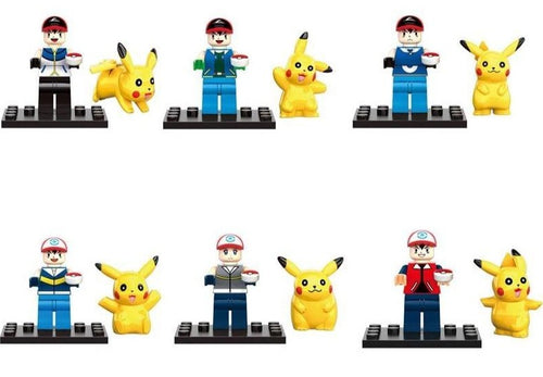 Pokemon Trainer Figuren mit Pikachu (6 Stk.) kaufen