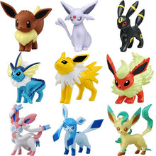 Load the picture into the gallery viewer, buy Eevee Vaporeon Jolteon Flareon Espeon Umbreon Leafeon Glaceon Figure Set