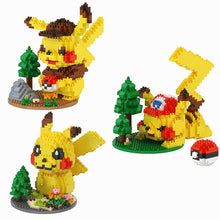 Cargue la imagen en el visor de la galería, compre figuras de bloques de construcción de Pikachu (3 motivos para elegir)
