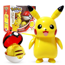 Load the picture into the gallery viewer, buy Pikachu toy figure with Pokeball Pokemon game set