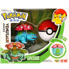 Load the picture into the gallery viewer, buy Venusaur / Bisaflor toy figure with pokeball