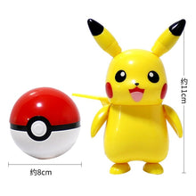 Load the picture into the gallery viewer, buy Pikachu toy figure with Pokeball Pokemon game set