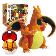 Lade das Bild in den Galerie-Viewer, Glurak / Charizard Spiel Figur mit Pokeball Pokemon Spielzeug Set kaufen
