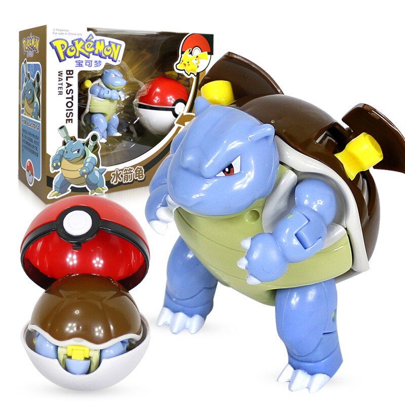 Turtok (Blastoise) Pokemon Spielzeug Set mit Figur und Pokeball kaufen