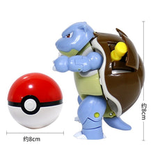 Carica l'immagine nel visualizzatore della galleria, acquista il set di giocattoli Pokemon Turtok (Blastoise) con figura e Pokeball