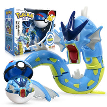 Carga la imagen en el visor de la galería, compra la figura de juguete de Gyarados / Gyarados con Pokeball - Juego de Pokémon