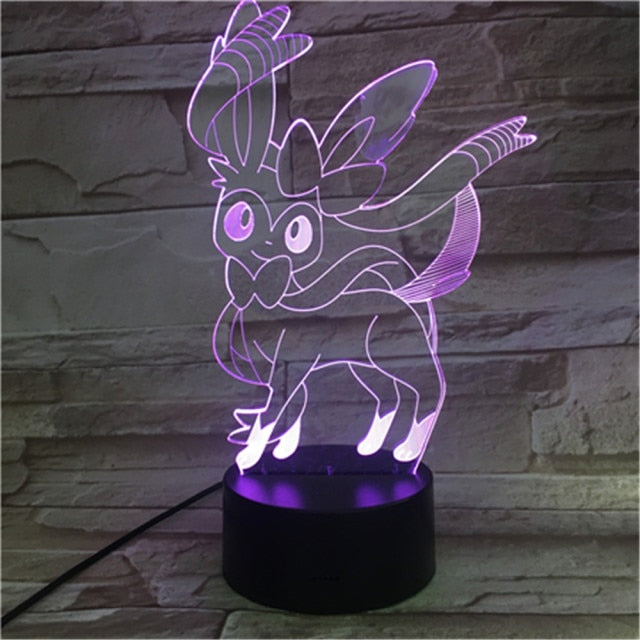 Eevee / Evoli 3D LED Lampe (9 Motive) Nachtlicht, Tischlampe kaufen