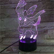 Buy Eevee / Evoli 3D LED lamp (9 motifs) night light, table lamp