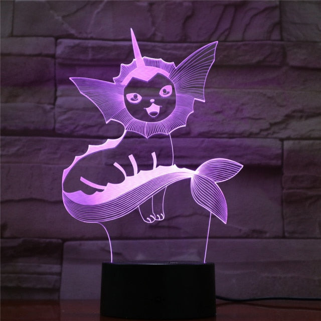 Eevee / Evoli 3D LED Lampe (9 Motive) Nachtlicht, Tischlampe kaufen