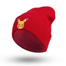 Carga la imagen en el visor de la galería, compra un gorro de Pokemon Pikachu unisex para otoño / invierno