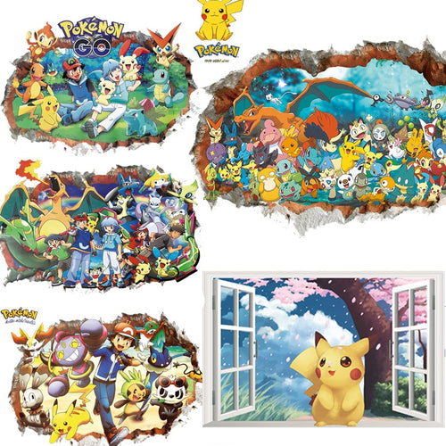 Pokemon Pikachu u. a. Wand Sticker kaufen